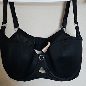 Classic Black Lace and Smooth Fabric Bras